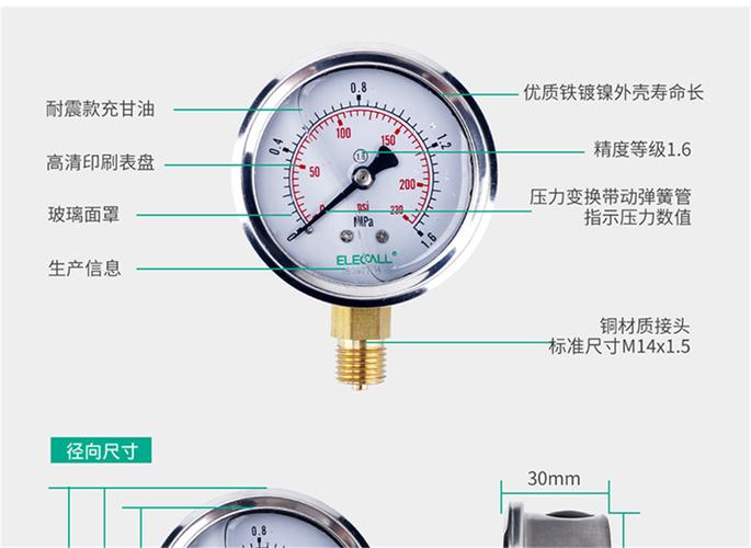 压力表规格及型号（燃气压力表规格及型号）