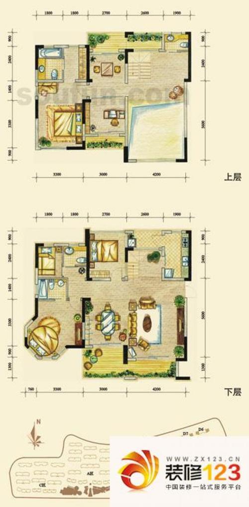 跃层户型（跃层户型图）