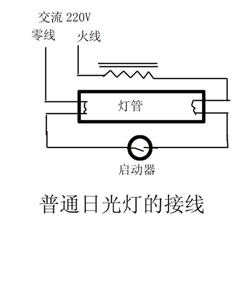 日光灯怎么接线（日光灯怎么接线图解）