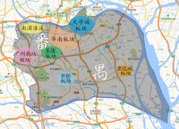 番禺南沙（番禺南沙地图全图）