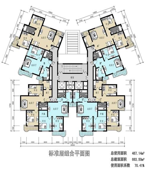 套型（套型指为满足不同户型住户）