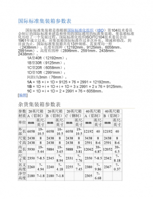 国际标准集装箱（国际标准集装箱的换算单位是FEU）