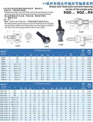 万向轴承（万向轴承尺寸参数）