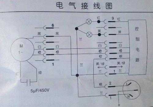 油烟机电机接线图（四线油烟机电机接线图）