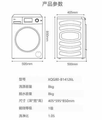 洗衣机尺寸长宽高（海尔滚筒洗衣机尺寸长宽高）