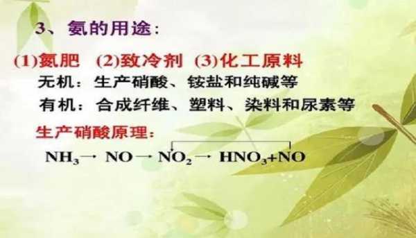 氨气的用途（氨气的用途主要在哪些方面）