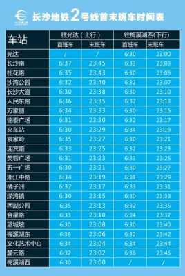 长沙地铁几点下班（长沙地铁几点下班时间）