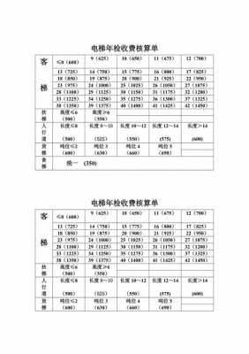 电梯年检（电梯年检费用收费标准）