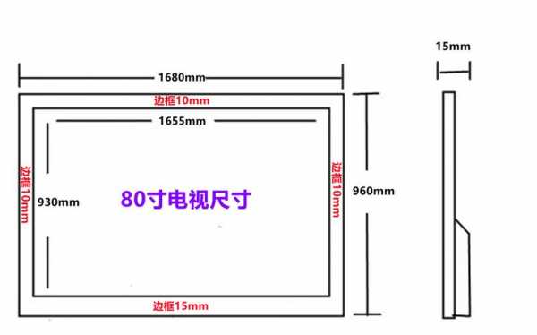 80寸电视（80寸电视机尺寸多大）