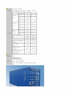 20尺柜（20尺柜集装箱内尺寸）