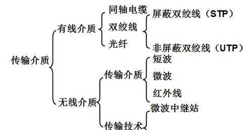 有线（有线传输介质有哪三种）