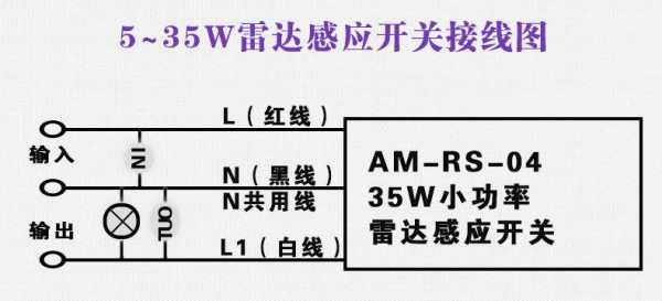 雷达感应开关（雷达感应开关接线图）