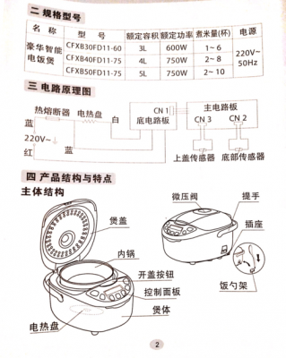 苏泊尔电饭煲说明书（苏泊尔电饭煲说明书下载）