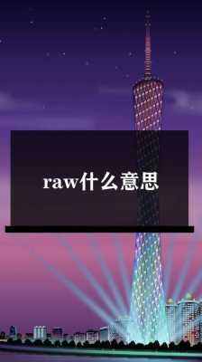 ra是什么意思（raw是什么意思）