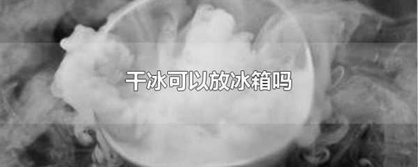 干冰可以放冰箱冷冻吗（干冰可以放冰箱冷冻吗多少度）