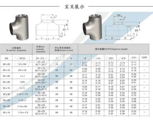 焊接三通（焊接三通尺寸规格表）