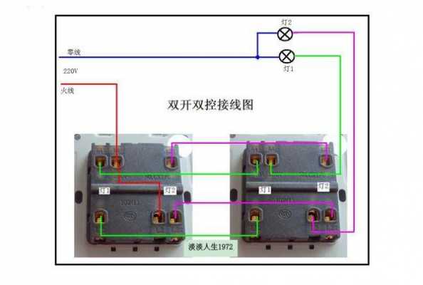 双开双控开关（双开双控开关怎么接线L L1 L2）