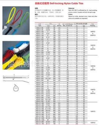 扎带规格尺寸大全（扎带规格及长度）