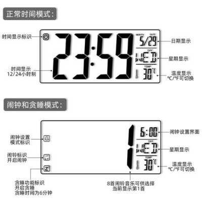 电子钟怎么调时间（电子钟怎么调时间ABCD）