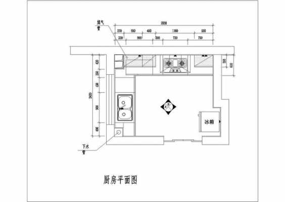 现代厨房设计（现代厨房设计平面图）