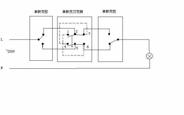 三开双控开关怎么接线（三开三控开关怎么接线图解）