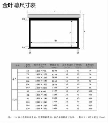 100寸（100寸幕布尺寸长宽）