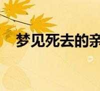 梦见家（梦见家人死亡预示着）