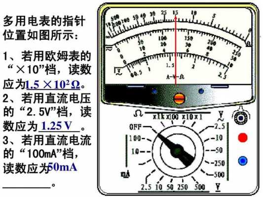 多用电表的使用（多用电表的使用和读数）