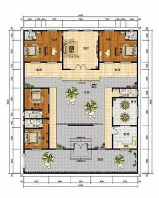 四合院房子设计图农村（四合院房子设计图农村图片）