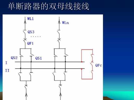 双母线接线（双母线接线形式的变电站,当母联断路器）