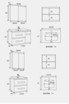 浴室柜尺寸（浴室柜尺寸一般是多少）