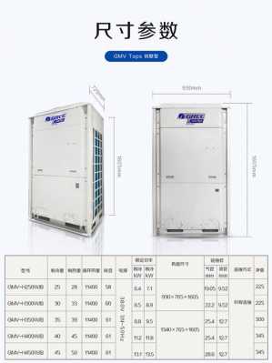 空调外机尺寸规格表（格力中央空调外机尺寸规格表）