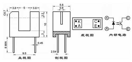 槽型光电开关（槽型光电开关四个引脚说明）