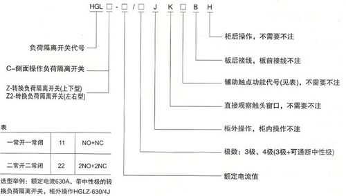 隔离开关型号（隔离开关型号说明）