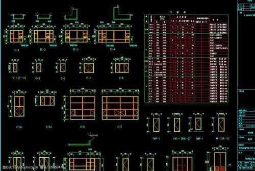 门窗表（门窗表及门窗详图）