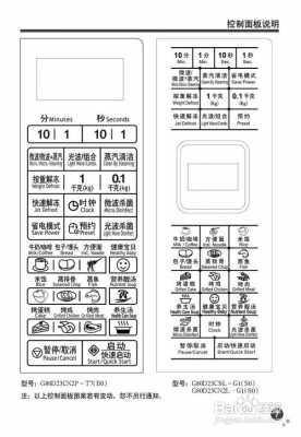 格兰仕微波炉说明书（格兰仕微波炉说明书大全）