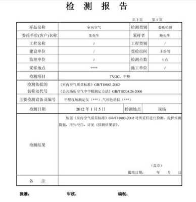 空气检测（空气检测报告）