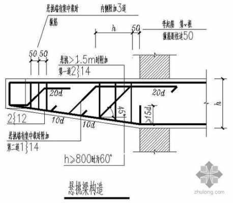 悬挑梁（悬挑梁标注）