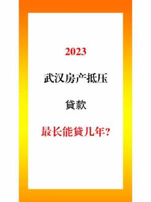 武汉房产抵押贷款（武汉房产抵押贷款找哪家公司）