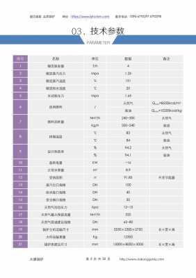 燃气锅炉（燃气锅炉型号参数表）