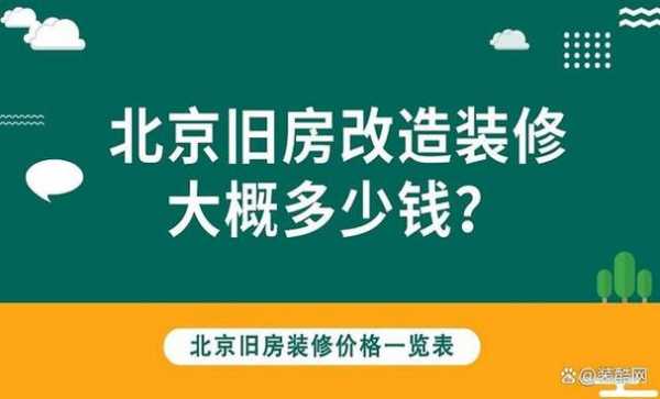 旧房局部装修（旧房局部装修改造要花多少钱）