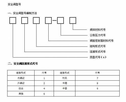 安全阀型号（安全阀型号含义）