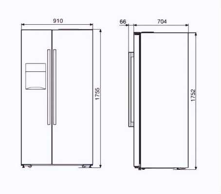 冰箱的尺寸（海尔双开门冰箱的尺寸）