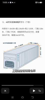 20尺集装箱多少立方（20尺集装箱多少立方重量）